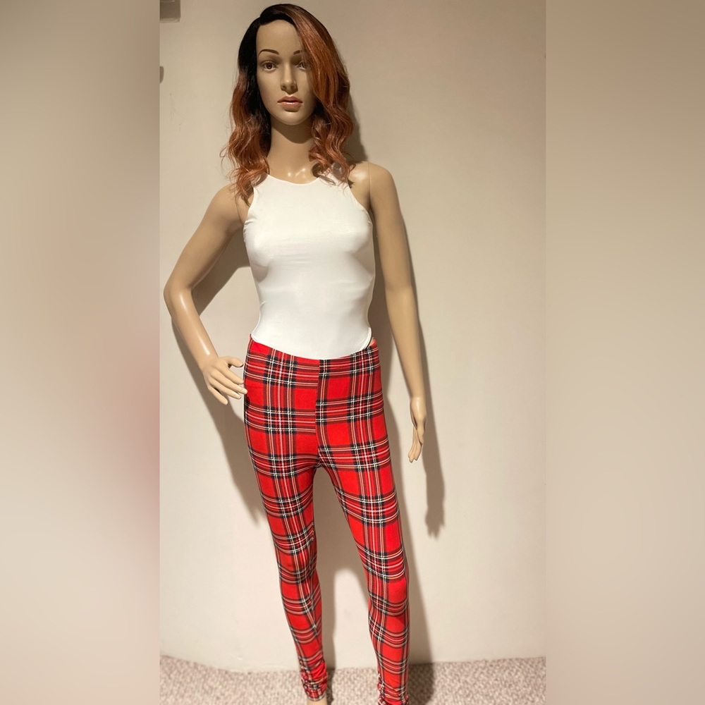 Fashion Nova plaid leggings Size Small
